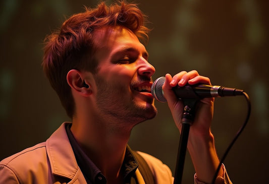 Man singing pop music