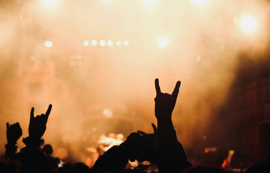 Crowd in a rock and roll concert