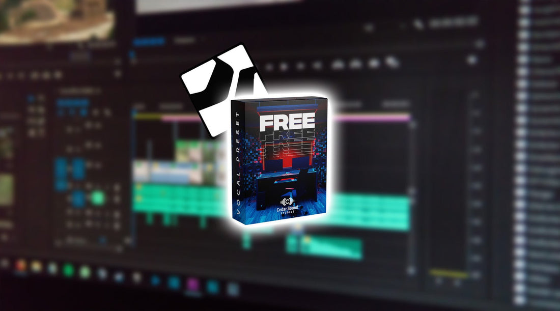 Free vocal preset product with the studio one logo behind it